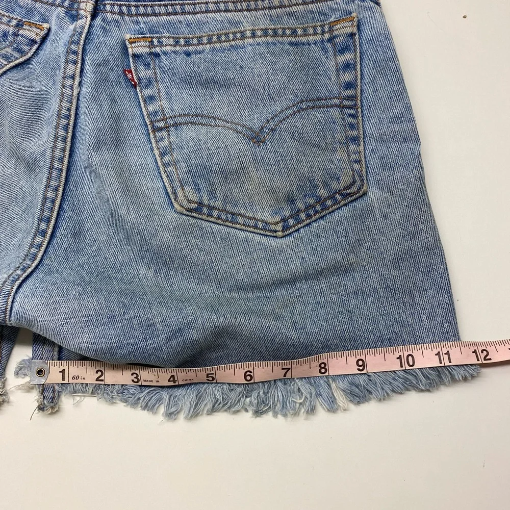 Levi’s 505 straight leg Reg fit denim cutoffs 33W - Picture 5 of 6